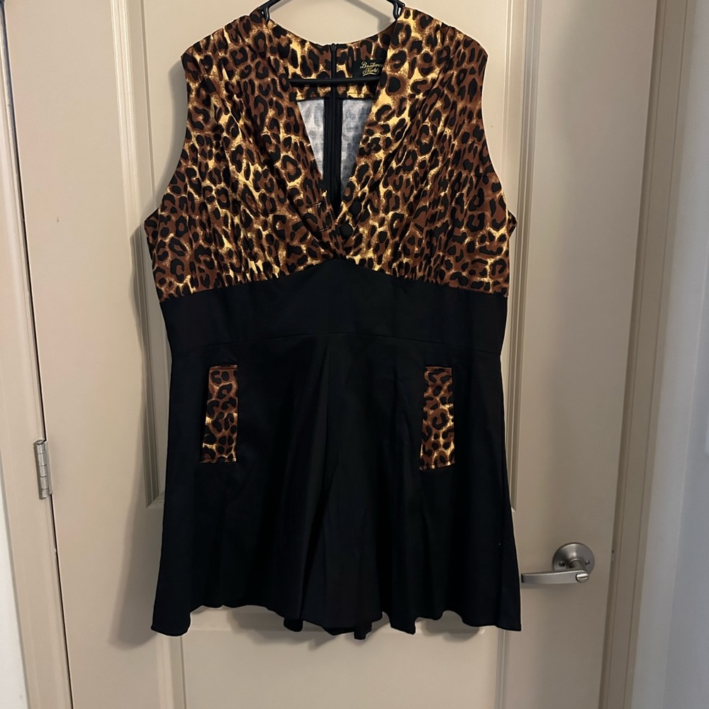 Boulevard Night, Leopard Romper **open to reasonable offers**